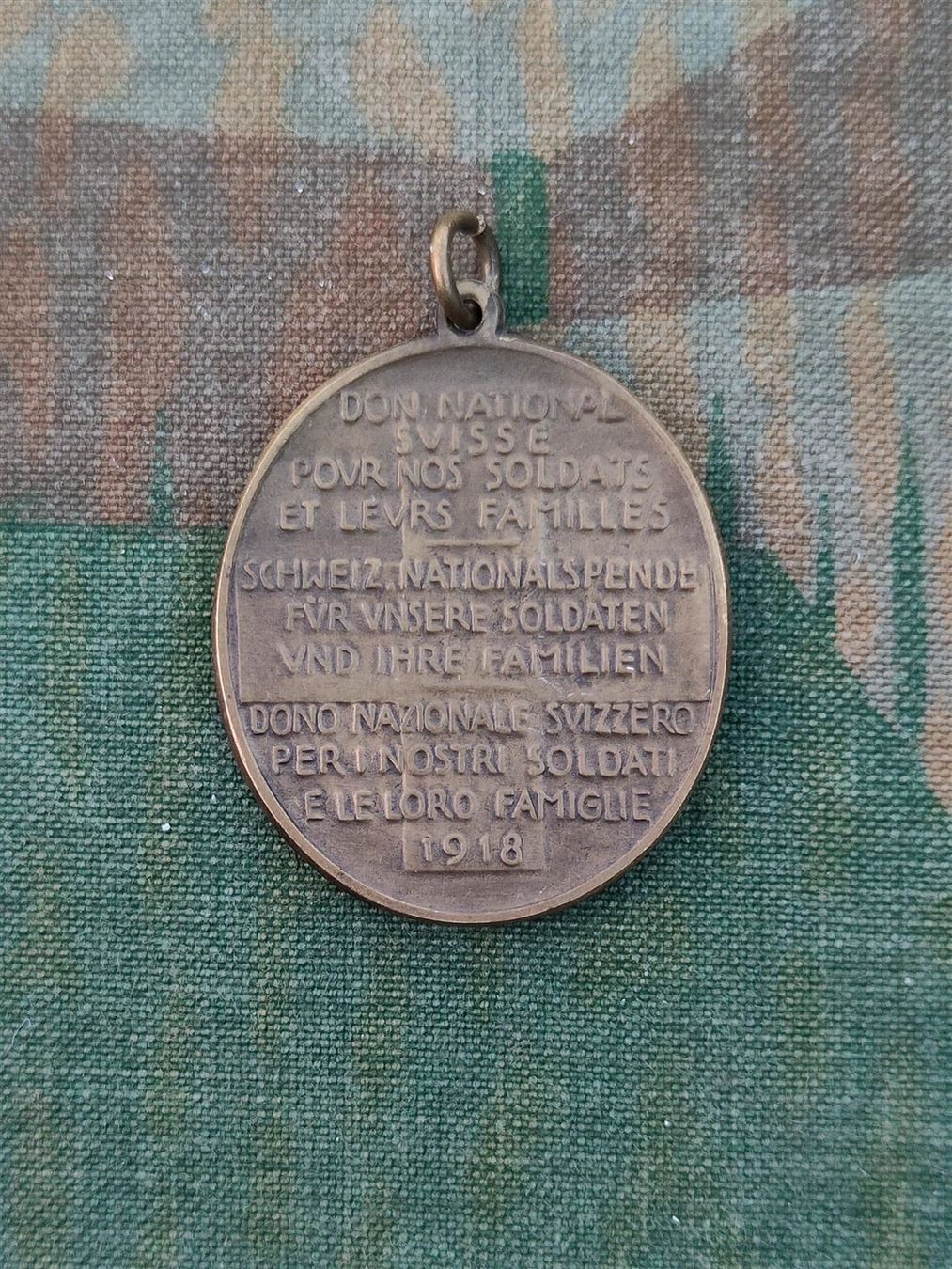 Plaketten & Abzeichen: Abzeichen Nationalspende 1918 Anhänger – Gebraucht aus Bauma von SwissMilitaria 1