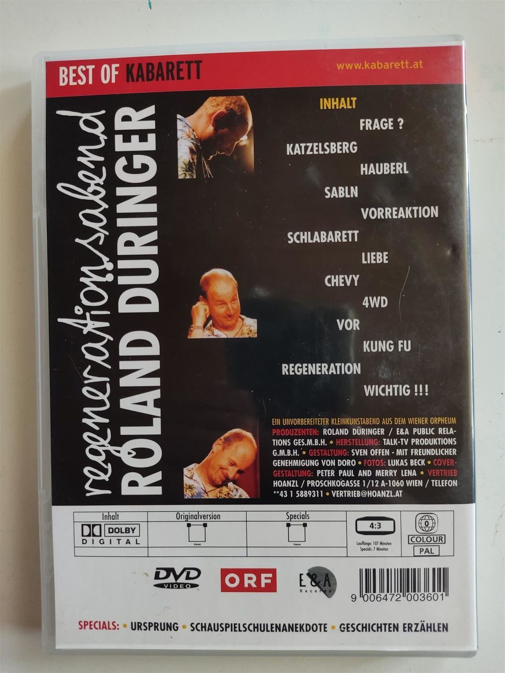 Alle DVDs: Regenerationsabend: Roland Düringer – Gebraucht aus St.Gallen von elk2023 2