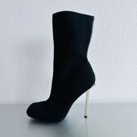 High Heel Boots Stretch 13cm Absätze schwarz Size Gr 40 / 41