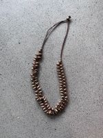 Kette mit Herzen und Lederband, design aus Italien