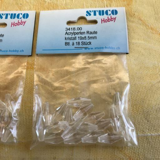 Perle (finte): LOT ACRYLPERLEN RAUTE – Nuovo e nell'imballaggio originale da Ostermundigen venduto da wini63 2