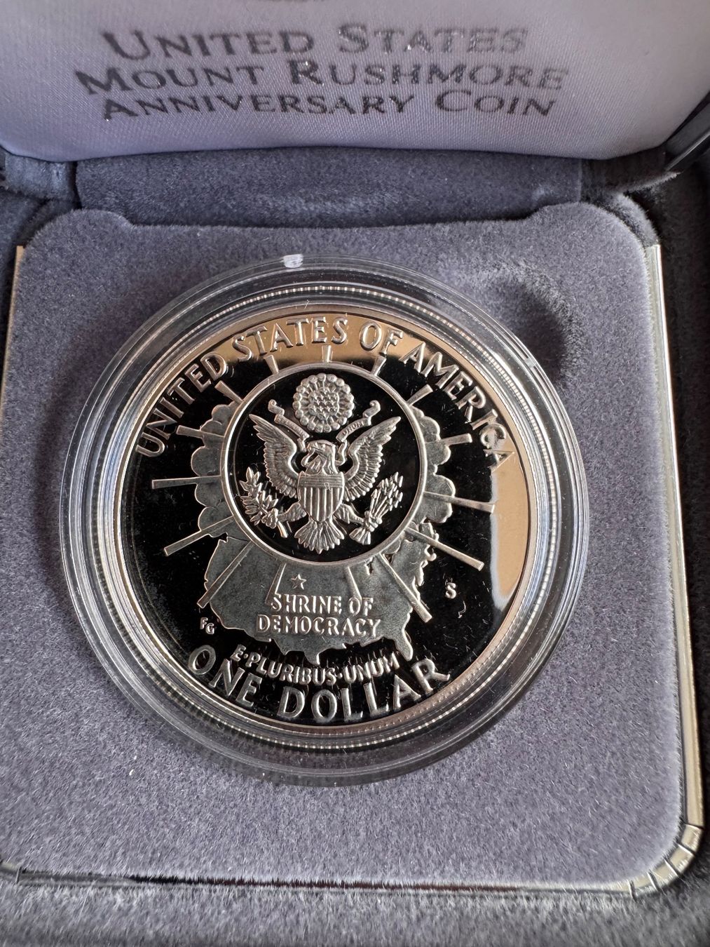 Tutti le monete: Mount Rushmore Silber Dollar 1991, Proof, Full Set! – Usato da Ebikon venduto da Dmasterx 3