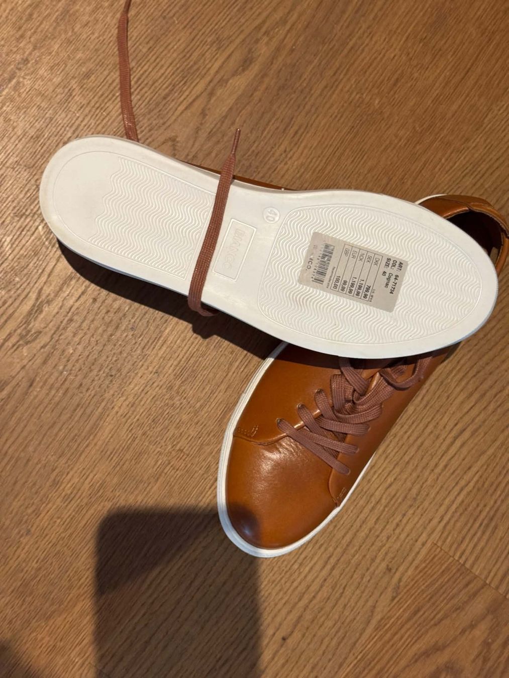 Scarpe da uomo: Bianco Sneaker low - cognac Grösse: 40 – Nuovo (secondo la descrizione) da Ennetbaden venduto da str_fmz5 1