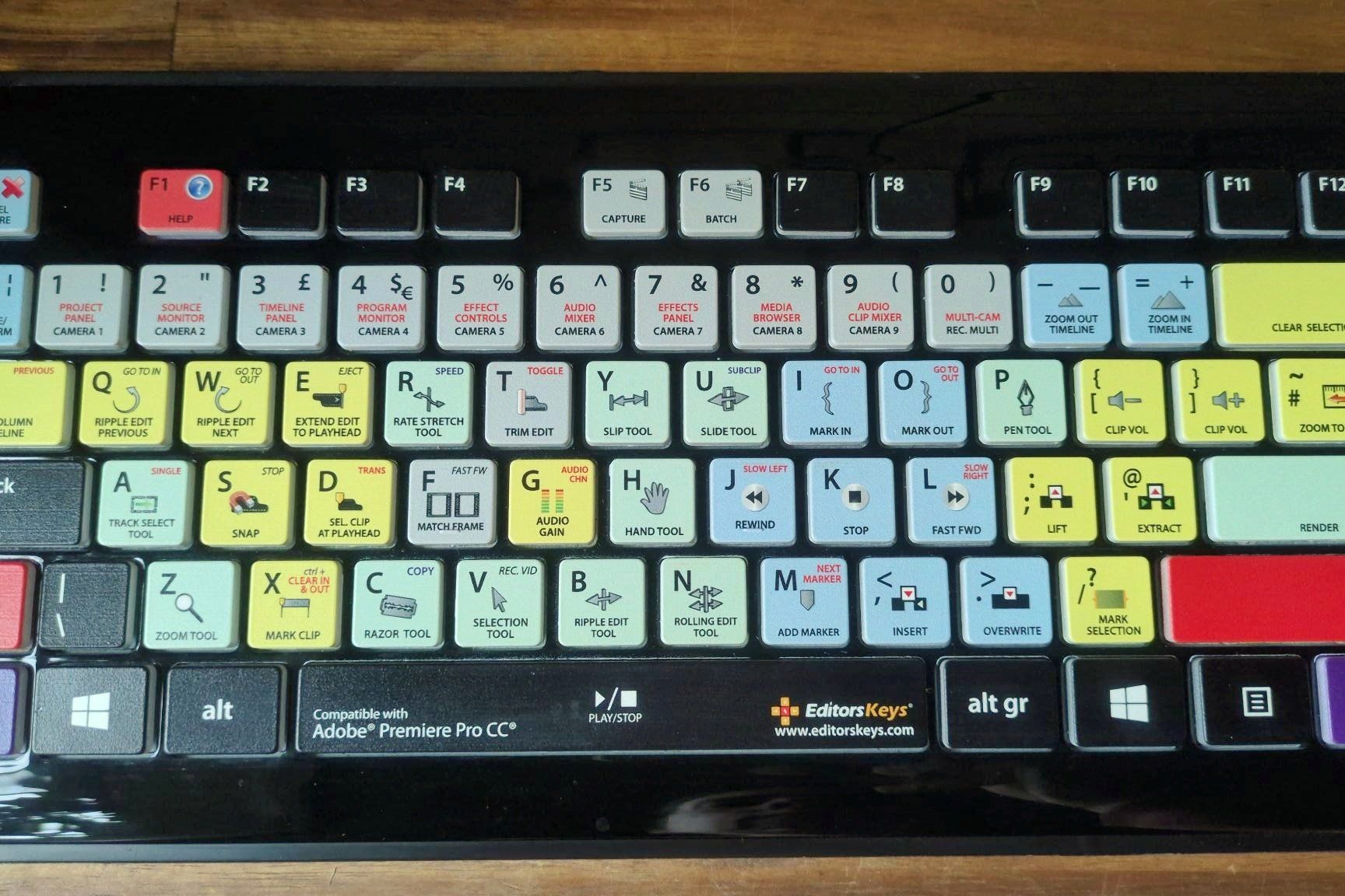 Tastiere: New EditorKeys Premiere Pro CC Backlit UK Keyboard – Nuovo (secondo la descrizione) da Langenthal venduto da YElektra 4