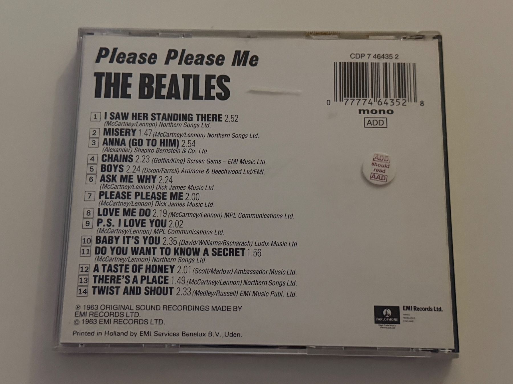CDs: The Beatles - Please Please Me – Gebraucht aus Altstätten SG von sheamus 1
