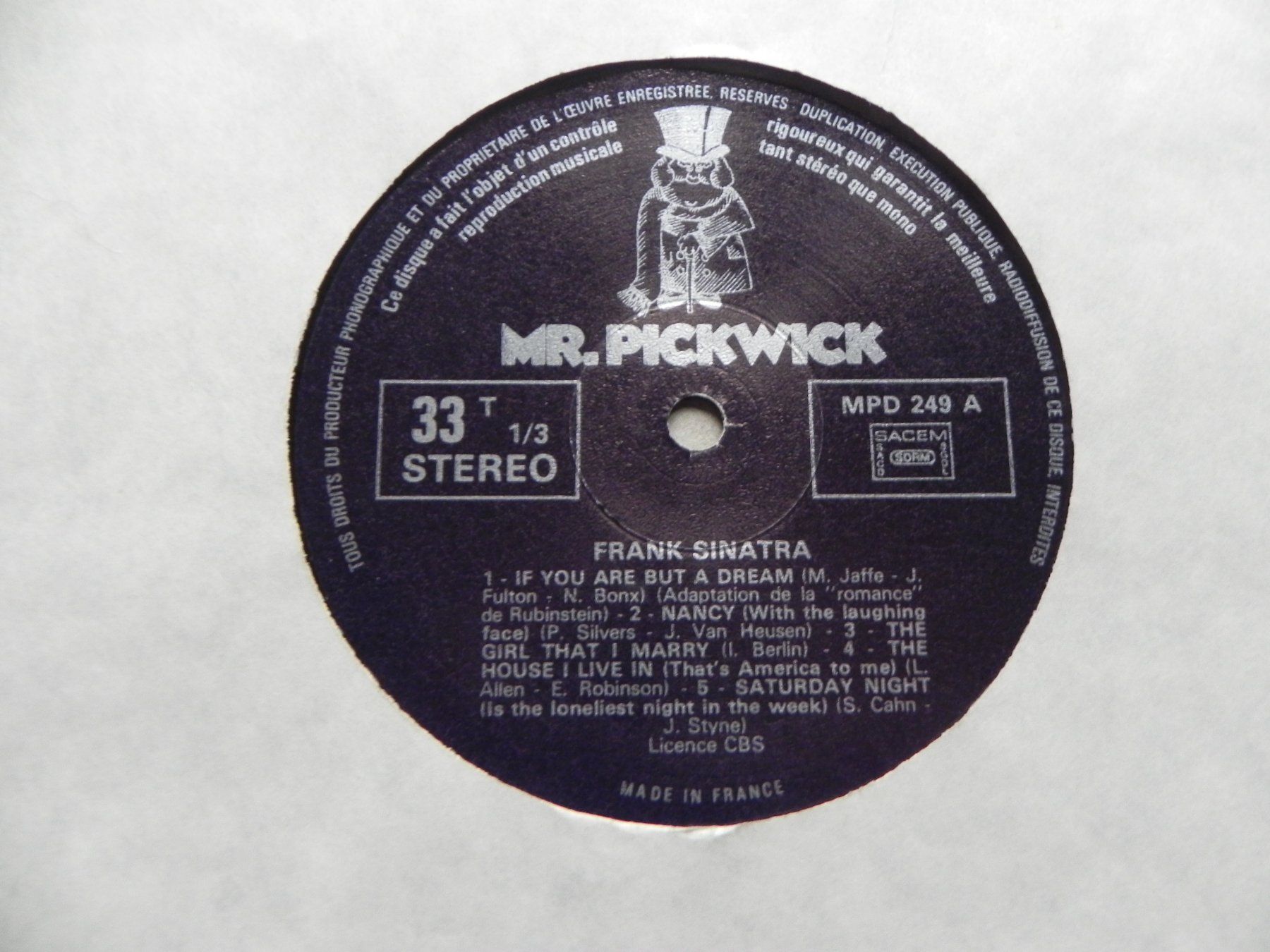 Dischi in vinile: LP USA Frank Sinatra 1975 Ol`Man River – Usato da Siebnen venduto da krimsie 3