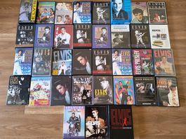 Elvis Presley 32 DVD's+3 VHS gebraucht siehe Fotos