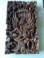 SCULTURE BAS RELIEF bois massif "GARUDA" INDONESIE