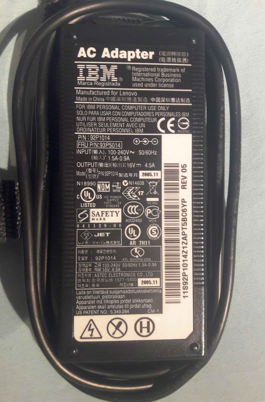 Lenovo Ladegerät: Original Netzteil zu IBM Thinkpad T40 – Gebraucht aus Neftenbach von Cbauma1 1