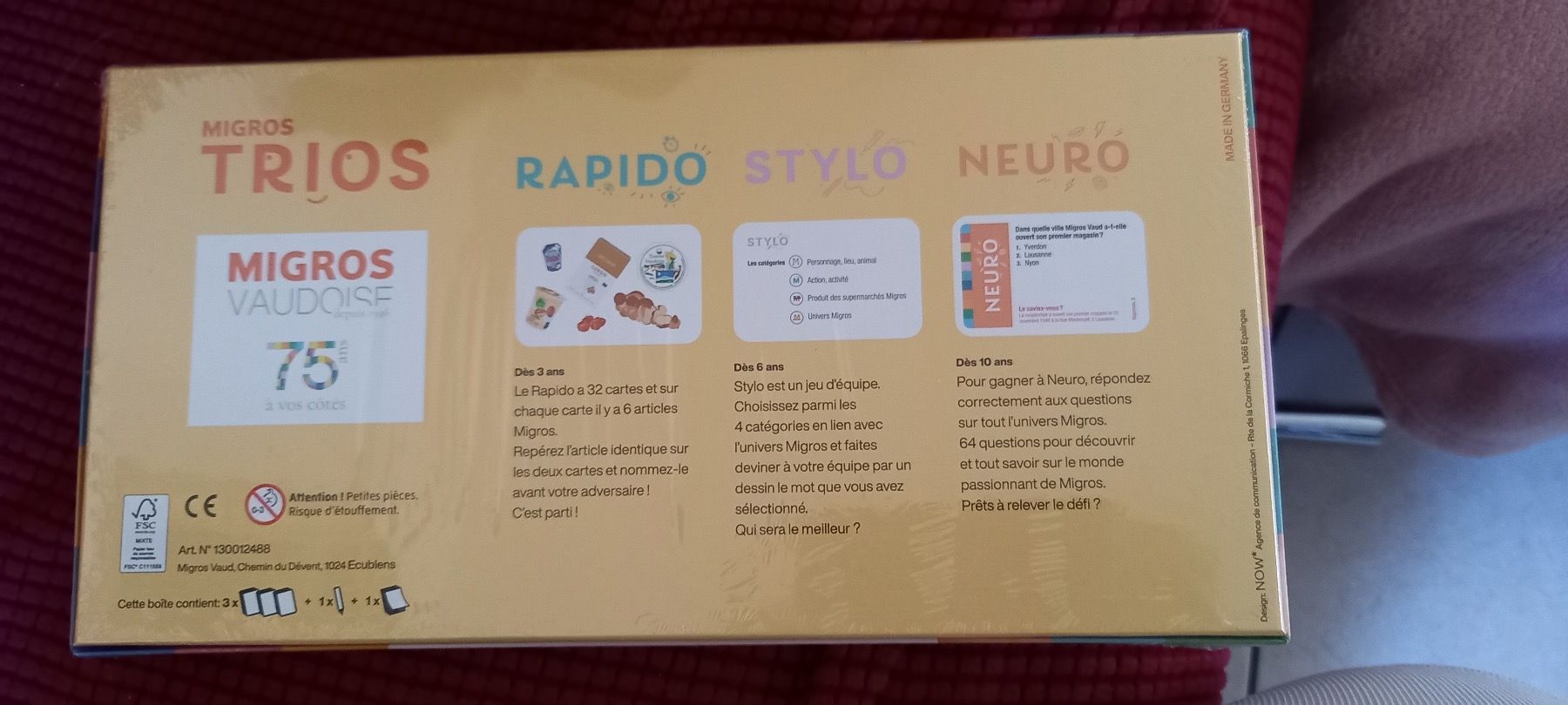 Migros Giochi: TRIOS  rapido stylo neuro – Nuovo e nell'imballaggio originale da Yverdon-les-Bains venduto da Monique6 1