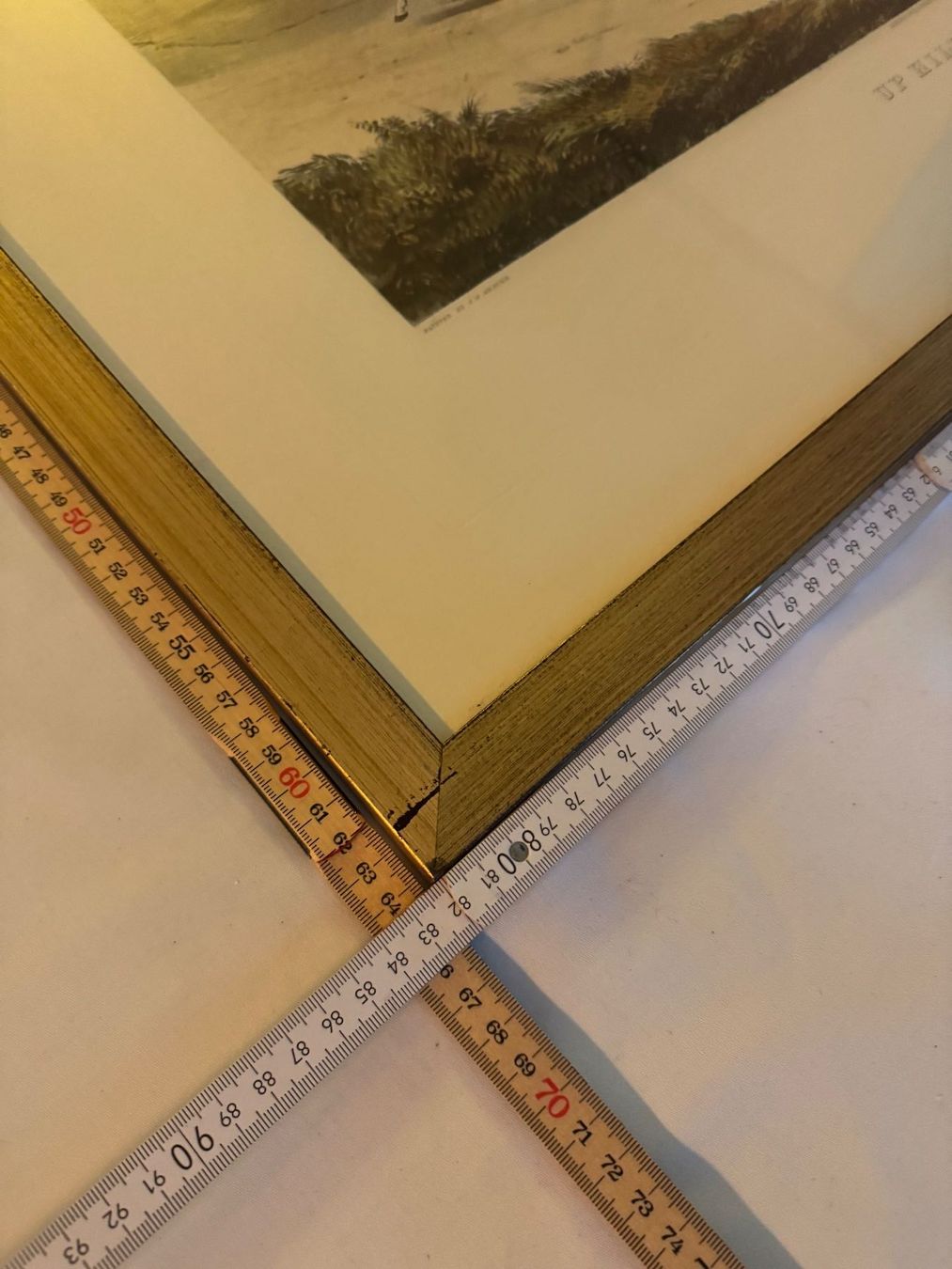 Foto & Immagini: Antikes Bild mit Goldrahmen, Kutsche, Pferde, – Usato da Lachen SZ venduto da rs_73 1