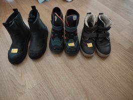 Lot de 3 paires de bottes d'hiver enfants 30-32