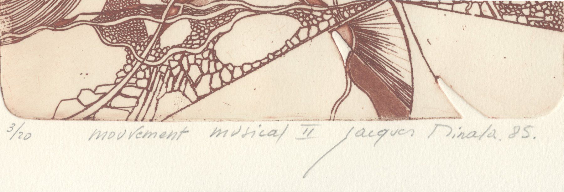 Dipinti: MINALA Jacques, 1940  - "mouvement musical II" 1985 – Nuovo (secondo la descrizione) da Biel/Bienne venduto da 07helios032 2