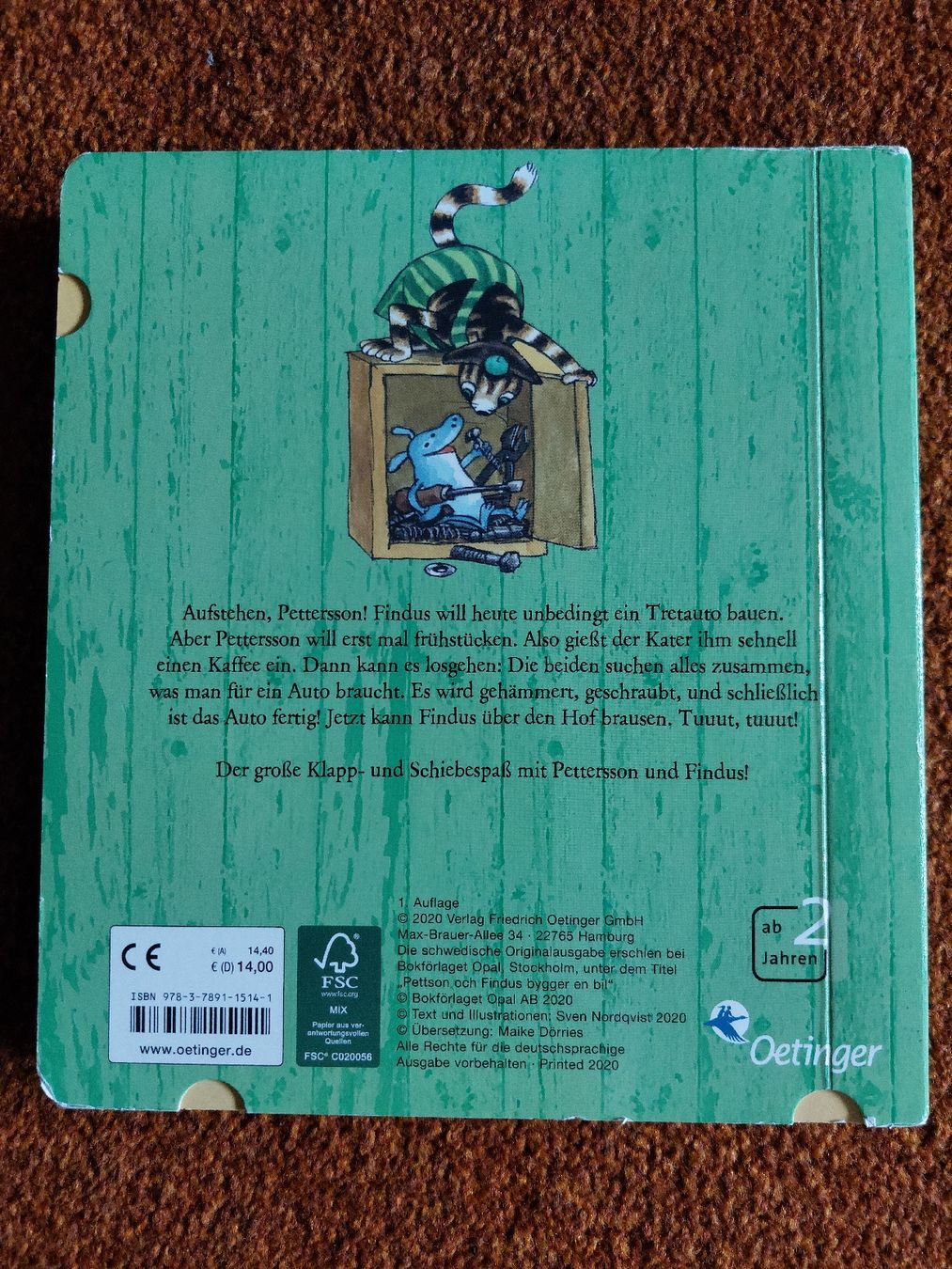 Bücher: Pettersson und Findus bauen ein Auto Buch  – Gebraucht aus Unterseen von Ruia3333 1