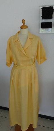 Leinen Deux-Pièces, vintage, 1989, Steven Brothers London