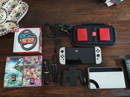 Switch Oled sous garantie - Mario Kart/Zelda - SD 128Gb