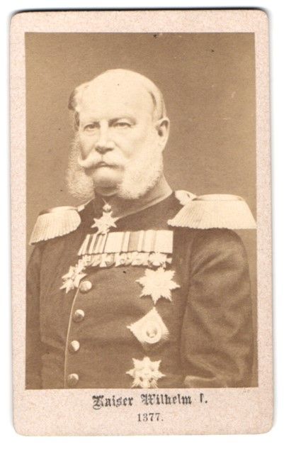 Fotografie & Manifesti: Fotografie Kaiser Wilhelm I. in Uniform  – Usato da Berlin venduto da bartko-reher