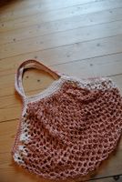 Baumwollnetz *terrakotta/beige von *bommelmützenqueens *neu