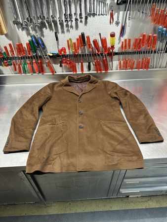 Herren Mantel Kuper braun gefüttert