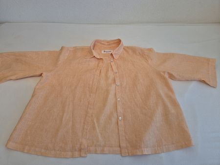 Bluse Backstage Italy ,  orange Grösse XL, Leinen, Top!