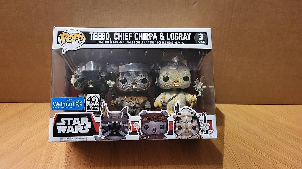 Funko Statuette: 3er Set Funko Pop Star Wars: Teebo, Chirpa Logray – Usato da Unterägeri venduto da Kowi1