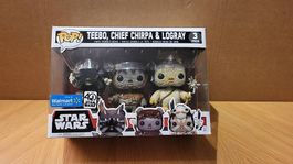 3er Set Funko Pop Star Wars: Teebo, Chirpa Logray