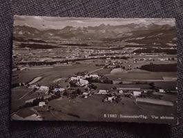 Carte postale Sommentier Fribourg vue aérienne 1962
