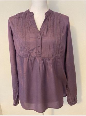 YESSICA Viskose Bluse Gr. S aubergine