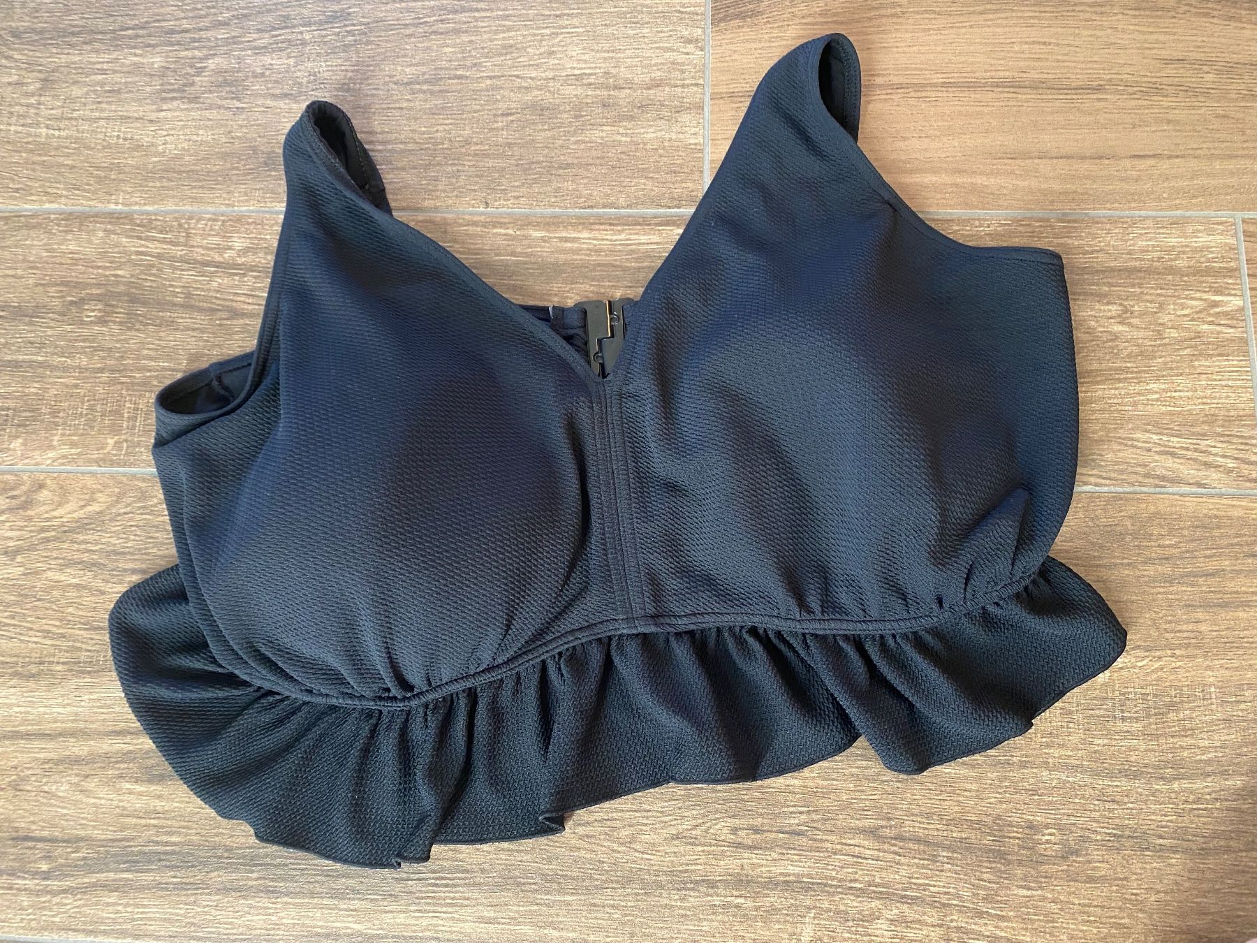 Costumi da bagno & Bikini: Ulla Popken Bikini Set Struktur Rüsche schwarz Gr. 56 – Usato da Pratteln venduto da a23_j2gs 2