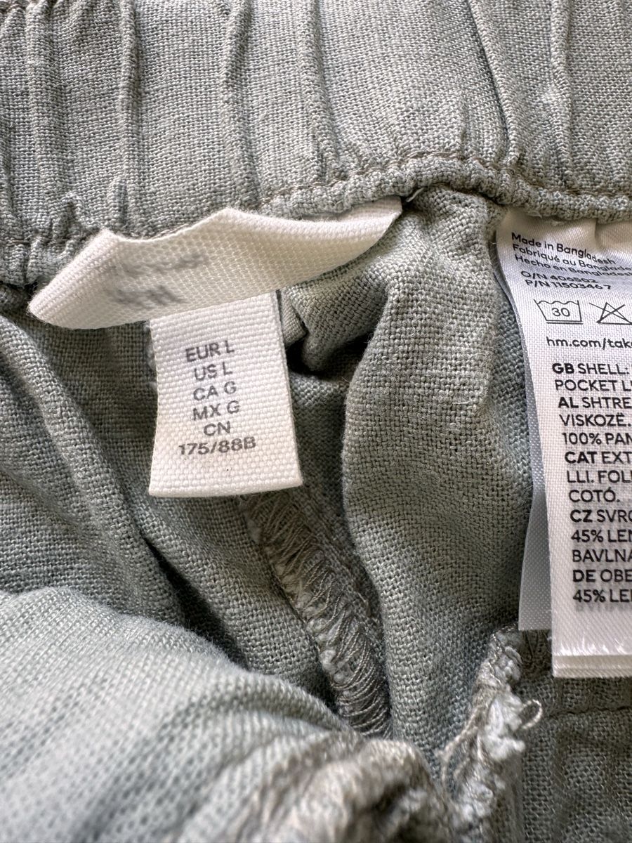 H&M Hosen: Khakifarbene Leinenhose, Gr L – Gebraucht aus Egg b. Zürich von Kompass03 5