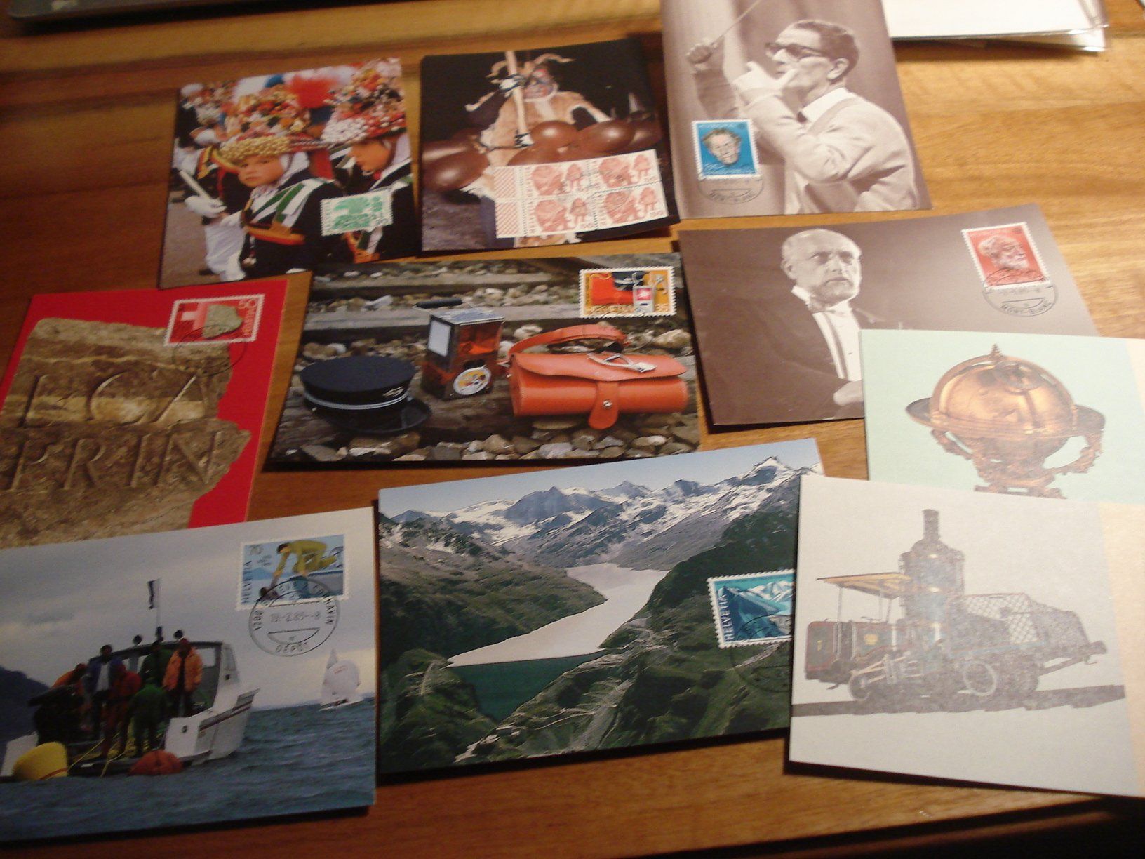 Alle Briefmarken: Set Maximumkarten um1985 ,10 Belege – Gebraucht aus Niederwil AG von morostahu 1
