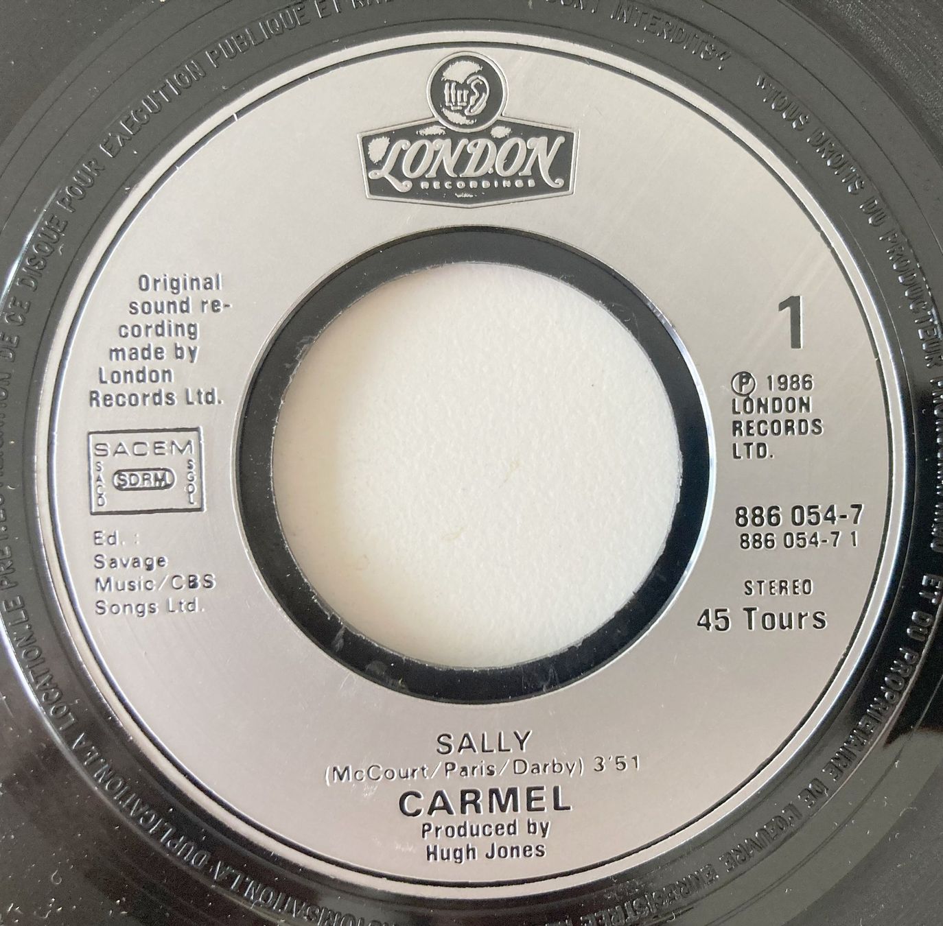 Vinyles: CARMEL - SALLY – D'occasion à Bottens par hotter-than-hell 2