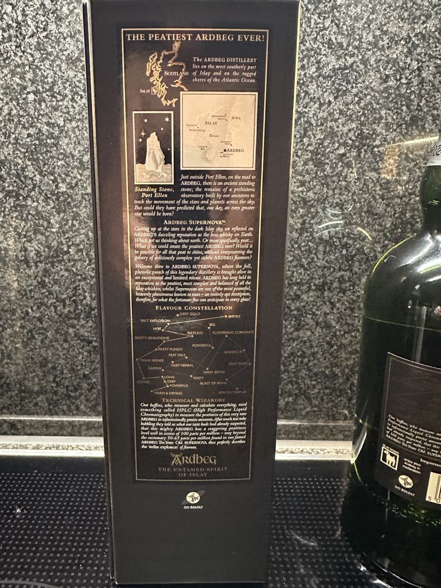 Ardbeg Spirituosen: Ardbeg Supernova 2010 Islay Single Malt Scotch Whisky – Neu und originalverpackt aus Stansstad von Dalmatinerhjf 3