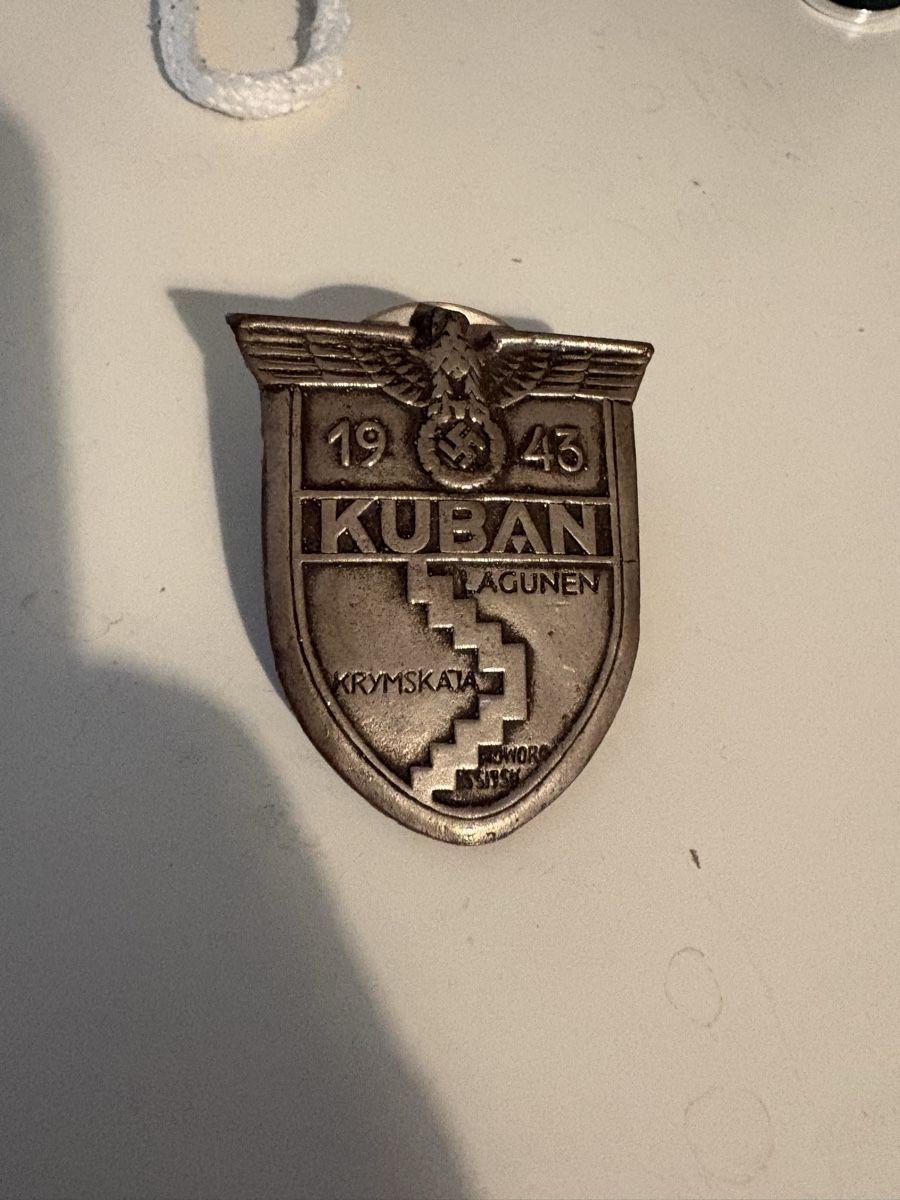 Medaillen: Brustabzeichen Kuban 1943 – Gebraucht aus Bassersdorf von ca.44 1