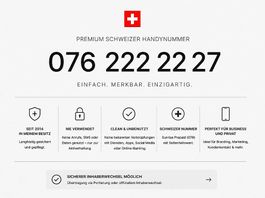 076 XXX XX XY | Unbenutzte Premium-Handynummer