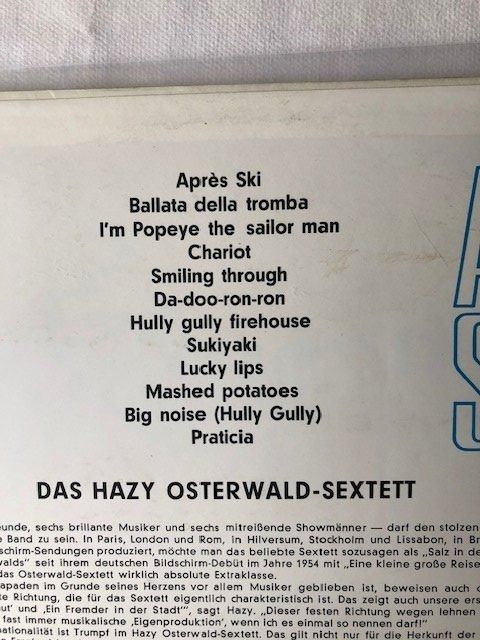 Dischi in vinile: Hazy Osterwald Sextett – Usato da Aarwangen venduto da Jukebox3 4