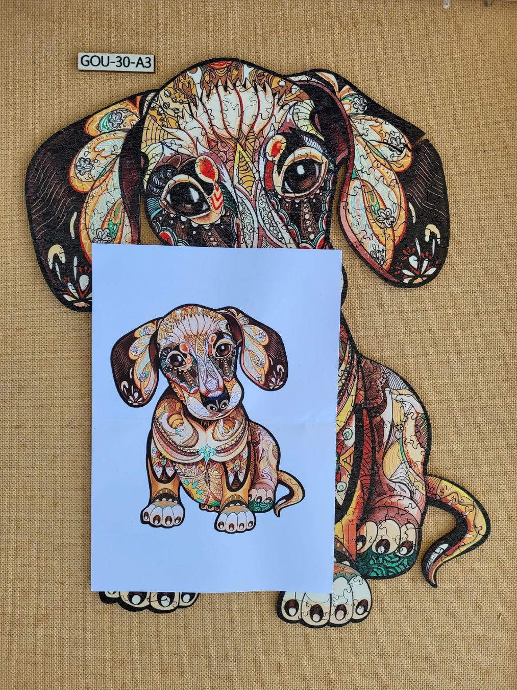 Puzzle: Holzpuzzle Dackel Hund – Usato da Niederbipp venduto da Schlako 1