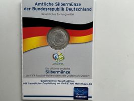 ⚽️ 10 Euro Silbermünze FIFA Fussball WM 2006 🇩🇪