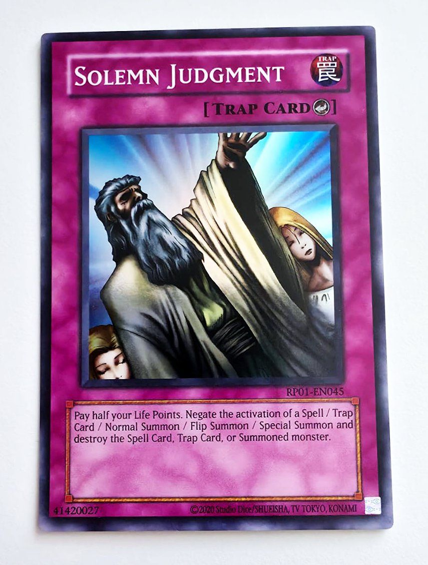 Yugioh Carte collezionabili: Solemn Judgment - Yu-Gi-Oh! TCG – Usato da Zürich venduto da Zetto