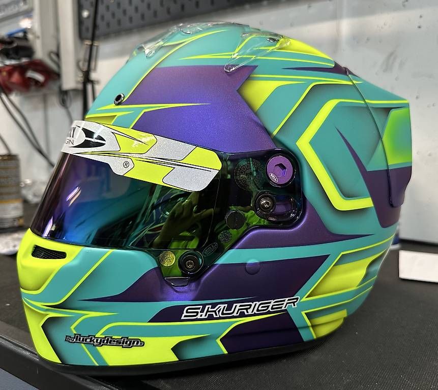 Caschi & visiere: Bell RS7-K Kart Helm LuckyDesign – Usato da Einsiedeln venduto da Stanmarsh