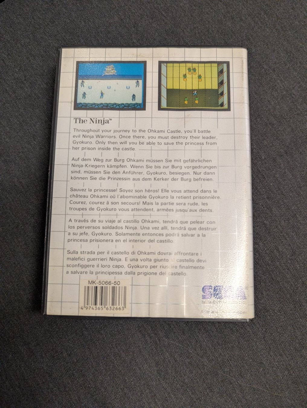 Jeux: The ninja Sega Master System – D'occasion à Giubiasco par Ticinerd 1