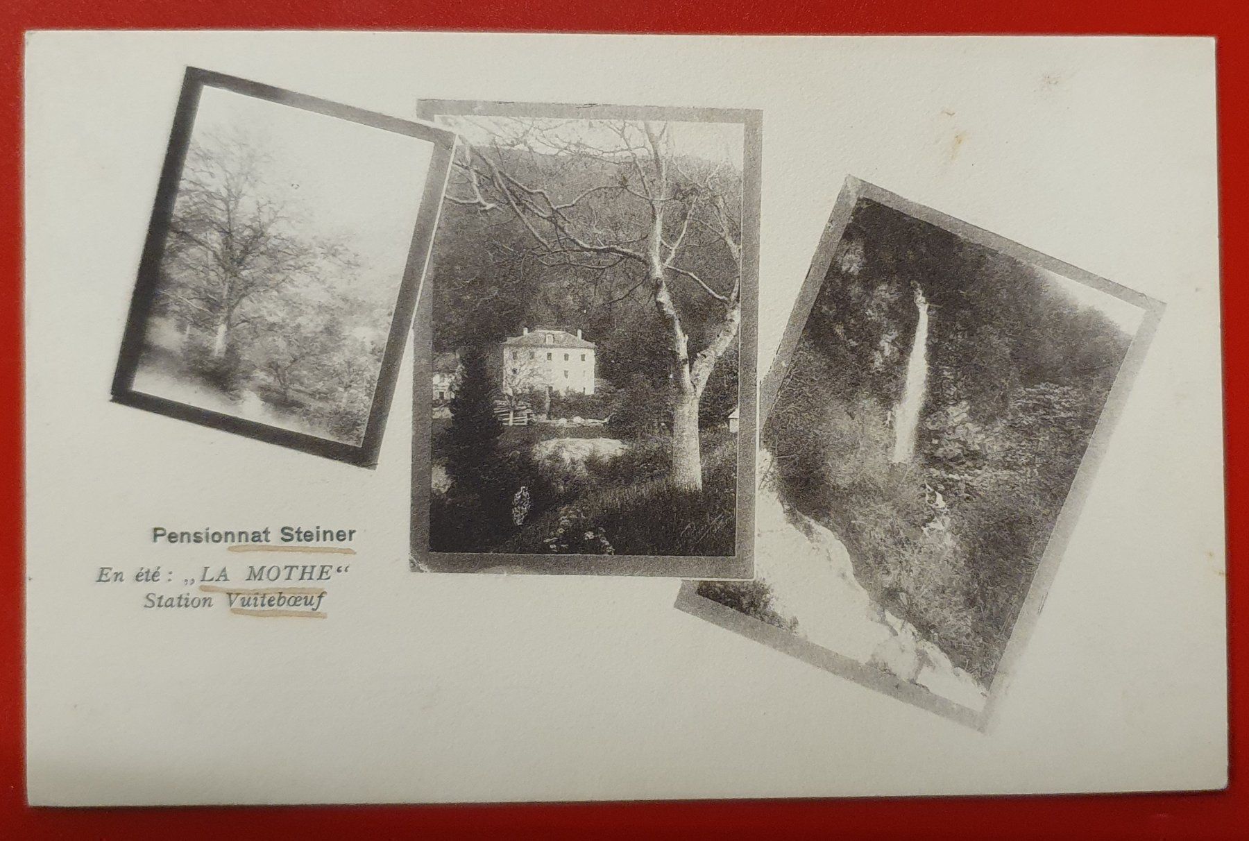 Cartoline postali: Vuiteboeuf 1910 "LA MOTHE" Villa Steiner – Usato da Kreuzlingen venduto da Rschweiz1