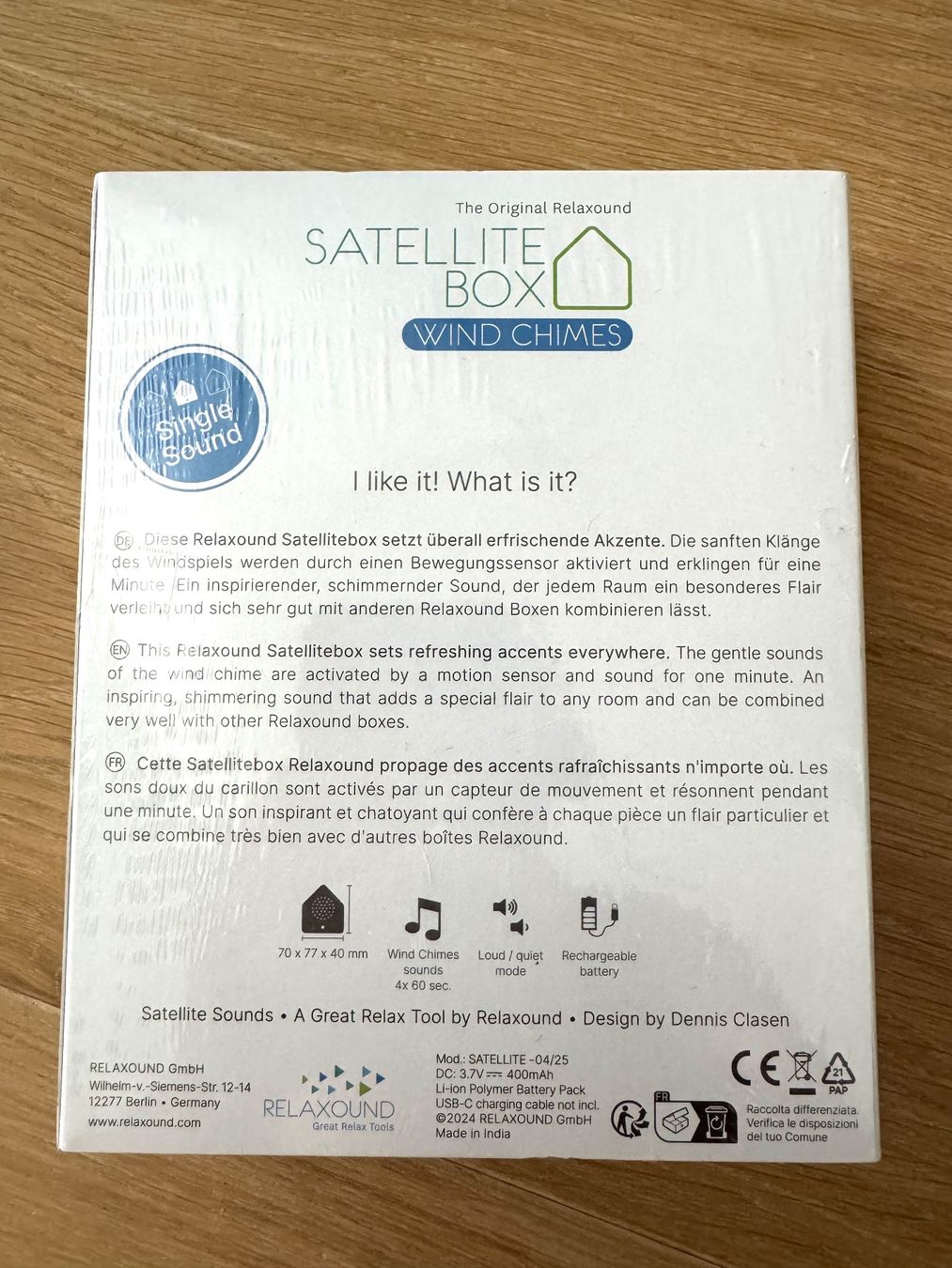 Sonstige Dekorationen & Accessoires: Windspiel Box - Relaxound – Neu und originalverpackt aus Frutigen von _.Anja.B._ 1