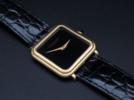 IWC Schaffhausen Ref. 2575 18K Gold Onyx Zifferblatt