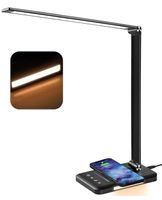 Schreibtischlampe, LED-Lampe mit kabellosem Handy-Ladegerät