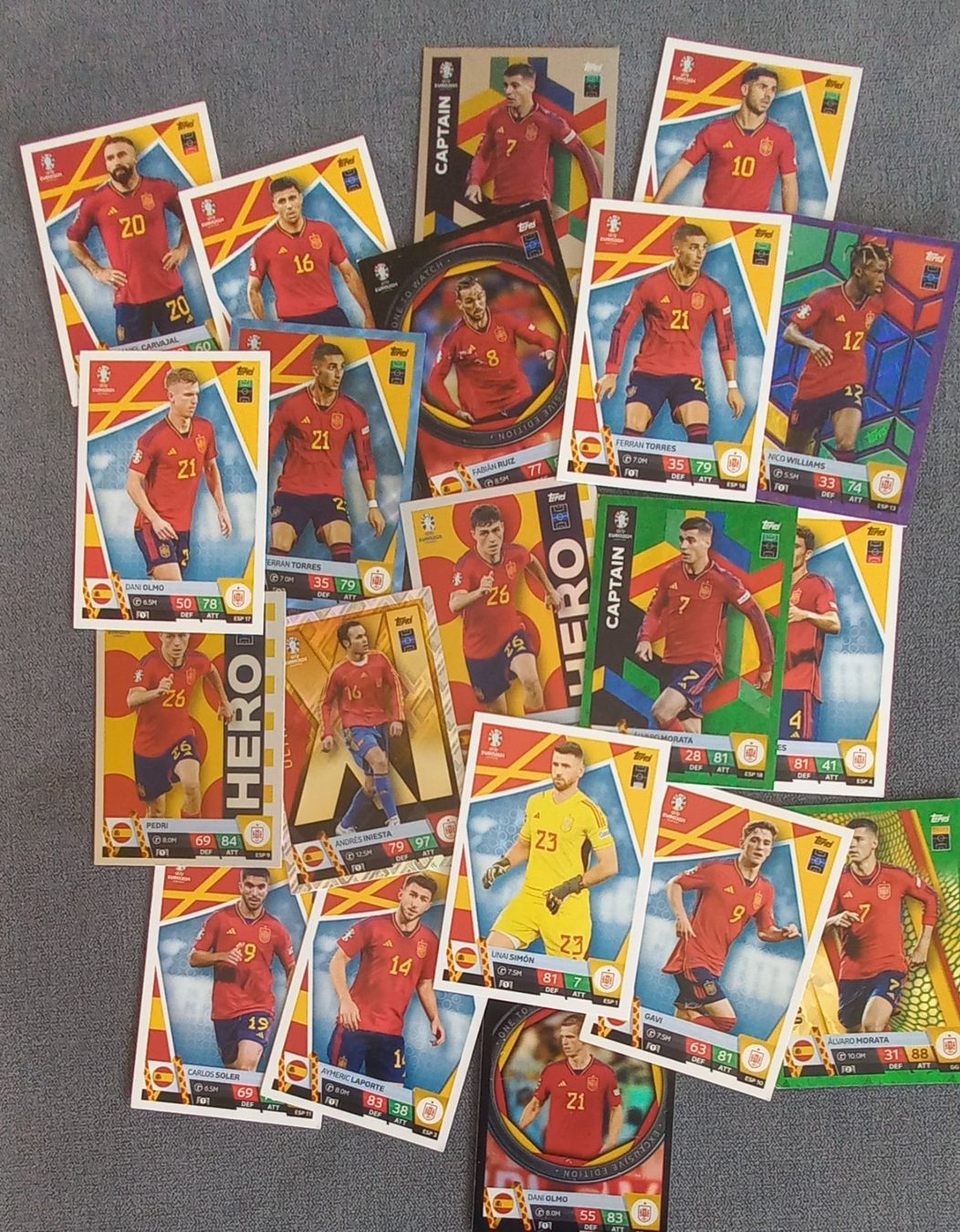 Panini Sammelbilder & Trading cards: EM 2024 TOP ANGEBOT TEAM SPANIEN – Gebraucht aus Thayngen von andielsener