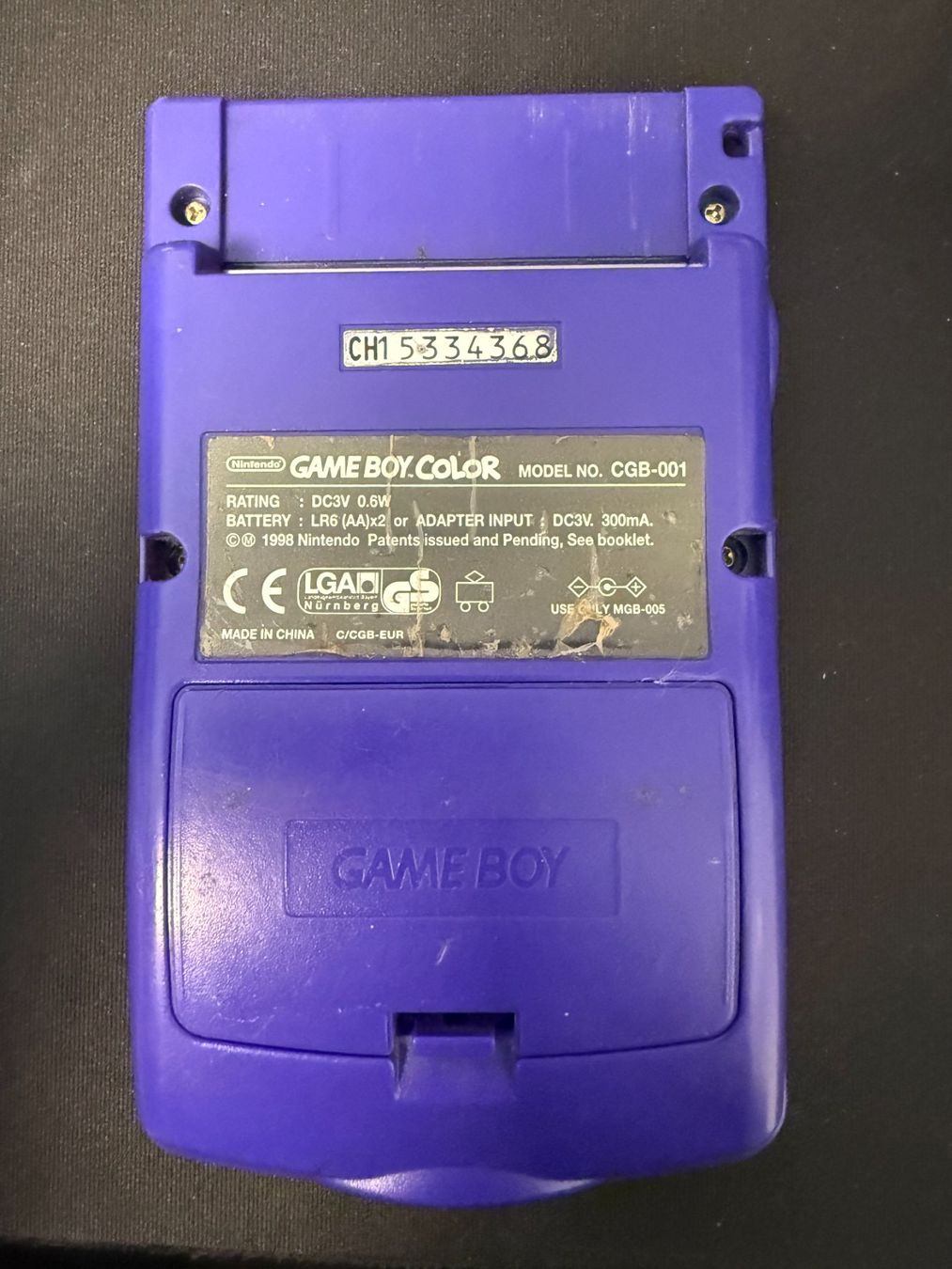 Nintendo Console: Nintendo Game Boy Color Lila - Console – Usato da Pont-de-la-Morge venduto da Darfal 1