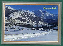 Lenk im Winter,  Wildstrubel, 1991, ungelaufen, Grossformat