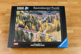 Ravensburger Puzzle, Beautiful Switzerland, RhB 1000 Teile