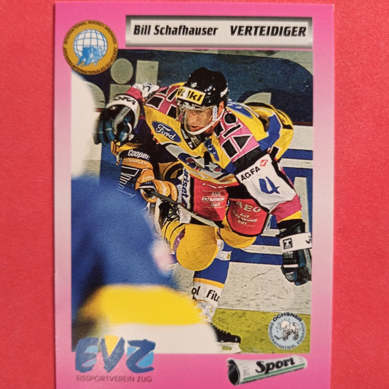 Carte collezionabili: Bill Schafhauser - EVZ - 1993/94 – Usato da Dübendorf venduto da kb86_MOVIE